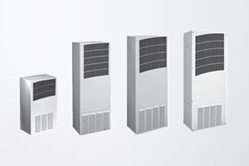Outdoor cooling units for wall mounting
